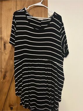 Oversized peplum blouse